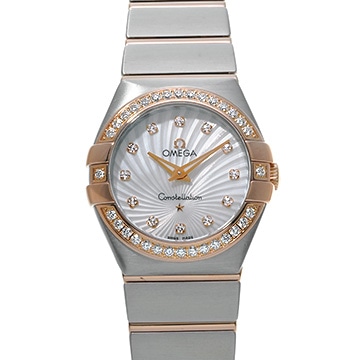 オメガ コンステレーション 123.25.27.60.55.002 ホワイト/ダイヤモンド レディース 時計 【中古】【wristwatch】