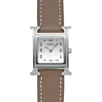 エルメス Hウォッチ HH1.235 ホワイトシェル レディース 時計 【中古】【wristwatch】