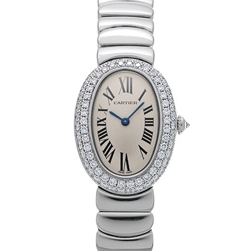 カルティエ ベニュワール WB5097L2 ホワイト レディース 時計 【中古】【wristwatch】