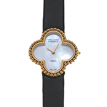 ヴァン クリーフ&アーペル ヴィンテージ アルハンブラ 122974 ホワイトシェル レディース 時計 【中古】【wristwatch】