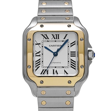 カルティエ サントス ドゥ カルティエ MM W2SA0007 シルバー メンズ 時計 【中古】【wristwatch】