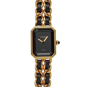 シャネル プルミエール S H0001 ブラック レディース 時計 【中古】【wristwatch】