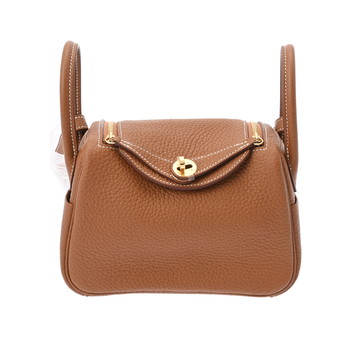 エルメス リンディ ミニ ゴールド トリヨンクレマンス レディース バッグ 【未使用】【bag】