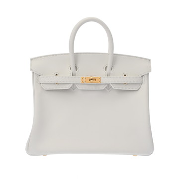 エルメス バーキン 25 ニューホワイト ヴォースイフト レディース バッグ 【中古】【bag】