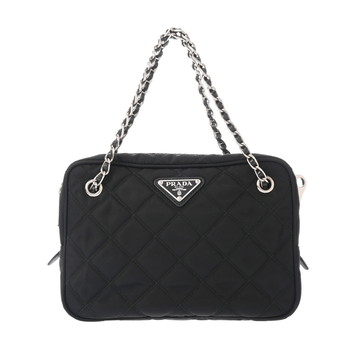 プラダ 2Wayチェーンハンドバッグ ブラック 1BH910 ナイロン レディース バッグ 【中古】【bag】