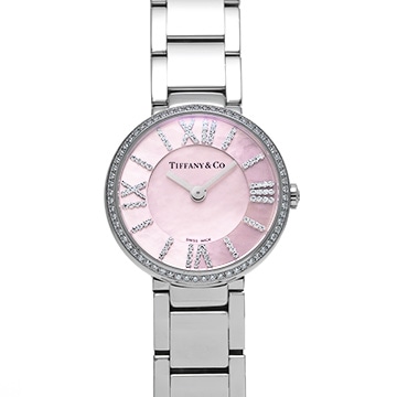 ティファニー アトラス 24ミリ 69291619 ピンクシェル/ダイヤモンド レディース 時計 【中古】【wristwatch】