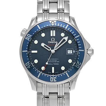 オメガ シーマスター ダイバー300 コーアクシャル 2220.80 ブルー メンズ 時計 【中古】【wristwatch】