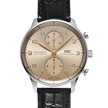 IWC ポルトギーゼ　クロノグラフ IW371624 スパークリングベージュ メンズ 時計 【中古】【wristwatch】