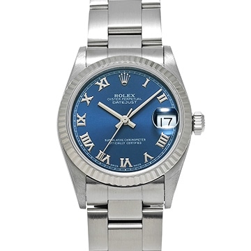 ロレックス デイトジャスト 68274 ブルー ユニセックス 時計 【中古】【wristwatch】
