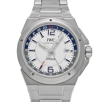 IWC インヂュニア デュアルタイム IW324404 ホワイト メンズ 時計 【中古】【wristwatch】