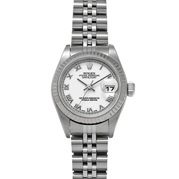 ロレックス デイトジャスト 79174 ホワイト レディース 時計 【中古】【wristwatch】