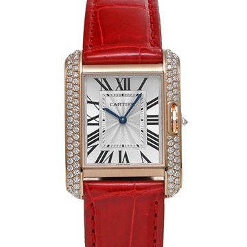 カルティエ タンクアングレーズ WT100029 シルバー レディース 時計 【中古】【wristwatch】