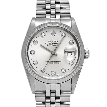 ロレックス デイトジャスト 16234G シルバー/ダイヤモンド メンズ 時計 【中古】【wristwatch】