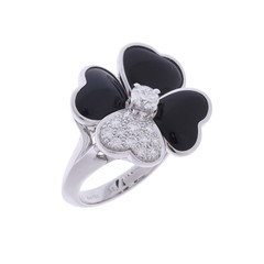 ヴァン クリーフ&アーペル コスモス リング #55 シルバー K18ホワイトゴールド WG レディース ジュエリー 【中古】【jewelry】