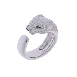 カルティエ パンテール リング シルバー K18ホワイトゴールド WG レディース ジュエリー 【中古】【jewelry】
