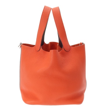 エルメス ピコタン ロック MM オレンジポピー/ボルドー トリヨンクレマンス レディース バッグ 【中古】【bag】