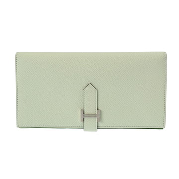 エルメス ベアン スフレ ヴェールフィズ/ヴェールクリケット ヴォーエプソン ユニセックス 財布 【中古】【purse】