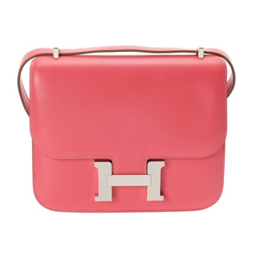 エルメス コンスタンス ミニ18 ローズリップスティック ヴォータデラクト レディース バッグ 【中古】【bag】