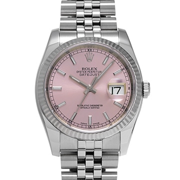 ロレックス デイトジャスト 116234 ピンク メンズ 時計 【中古】【wristwatch】