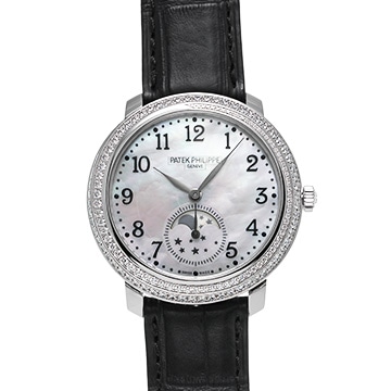 パテック フィリップ コンプリケーション　ムーンフェイズ 4968G-010 ホワイトシェル レディース 時計 【中古】【wristwatch】