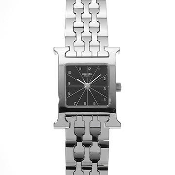 エルメス Hウォッチ HH1.210.361/4804 ブラック レディース 時計 【中古】【wristwatch】
