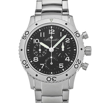 ブレゲ アエロナバル タイプXX 3800ST/92/SW9 ブラック メンズ 時計 【中古】【wristwatch】