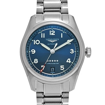 ロンジン スピリット L3.410.4.93.6 ブルー メンズ 時計 【中古】【wristwatch】