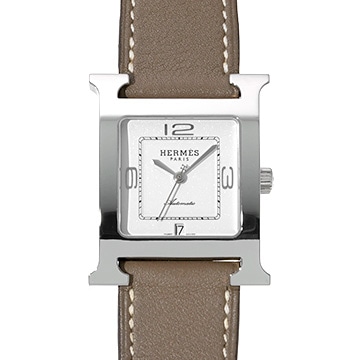 エルメス Hウォッチ HH3.510.131/SW18 ホワイト メンズ 時計 【中古】【wristwatch】