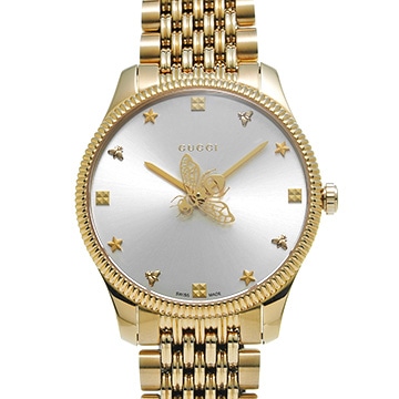 グッチ Gタイムレス 126.4 シルバー ユニセックス 時計 【中古】【wristwatch】