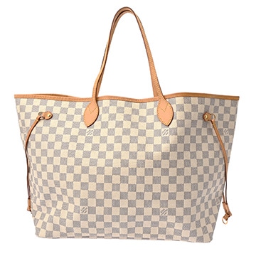 ルイ ヴィトン ネヴァーフル GM ホワイト N51108 ダミエアズールキャンバス レディース バッグ 【中古】【bag】