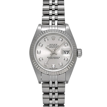 ロレックス デイトジャスト 79174G シルバー/ダイヤモンド レディース 時計 【中古】【wristwatch】