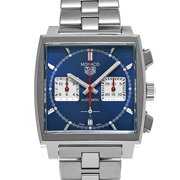 タグ ホイヤー モナコ キャリバーホイヤー02 クロノグラフ CBL2111.BA0644 ブルー/シルバー メンズ 時計 【中古】【wristwatch】