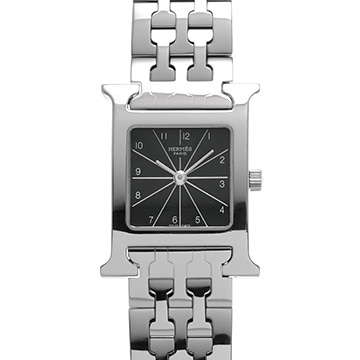 エルメス Hウォッチ HH1.210.361/4804 ブラック レディース 時計 【中古】【wristwatch】