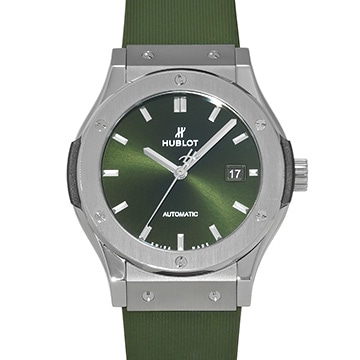 ウブロ クラシックフュージョン チタニウム グリーン 542.NX.8970.RX グリーン メンズ 時計 【中古】【wristwatch】