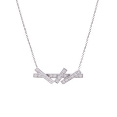 グラフ スレッドネックレス ミニ シルバー K18ホワイトゴールド WG レディース ジュエリー 【中古】【jewelry】