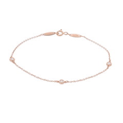 ティファニー バイザヤード ブレスレット 3PD ゴールド K18ピンクゴールド PG レディース ジュエリー 【中古】【jewelry】
