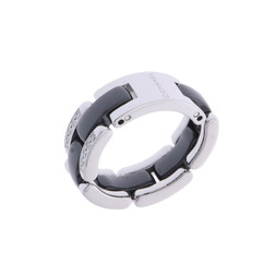 シャネル ウルトラリング #51 シルバー J2637 K18ホワイトゴールド WG/ブラックセラミック レディース ジュエリー 【中古】【jewelry】