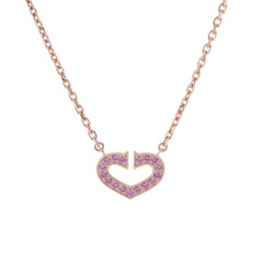 カルティエ Cハート ネックレス ゴールド B7015900 K18ピンクゴールド PG レディース ジュエリー 【中古】【jewelry】