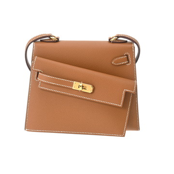 エルメス ケリー 20 無秩序  ゴールド ヴォーエプソン レディース バッグ 【中古】【bag】