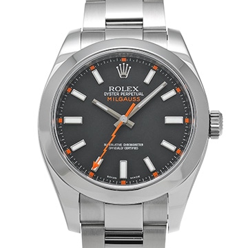 ロレックス ミルガウス 116400 ブラック メンズ 時計 【中古】【wristwatch】