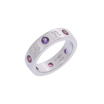 ブルガリ ローマンソルベ リング #52 シルバー 352481 K18ホワイトゴールド WG レディース ジュエリー 【中古】【jewelry】