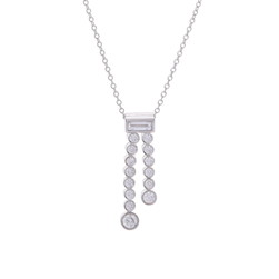 ティファニー ジャズドロップ ネックレス シルバー Pt950プラチナ レディース ジュエリー 【中古】【jewelry】