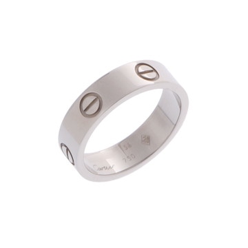 カルティエ ラブリング #56 シルバー K18ホワイトゴールド WG レディース ジュエリー 【中古】【jewelry】