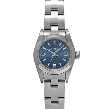 ロレックス オイスターパーペチュアル 67180 ブルー レディース 時計 【中古】【wristwatch】