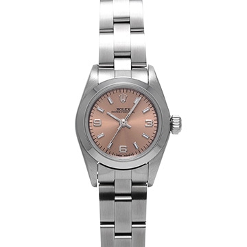 ロレックス オイスターパーペチュアル 67180 ピンク レディース 時計 【中古】【wristwatch】