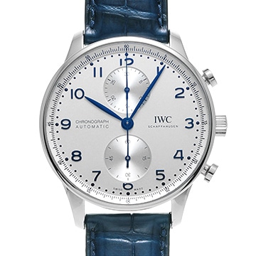 IWC ポルトギーゼ クロノグラフ IW371605 シルバー メンズ 時計 【中古】【wristwatch】