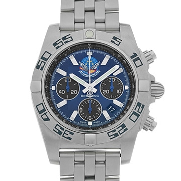 ブライトリング クロノマット 44 ブルーインパルス AB01107E/C885 ブルー/ブラック メンズ 時計 【中古】【wristwatch】
