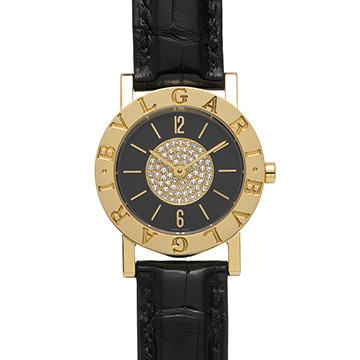 ブルガリ ブルガリブルガリ BB26DGL ブラック/ダイヤモンド レディース 時計 【中古】【wristwatch】