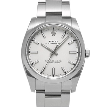 ロレックス オイスターパーペチュアル 34 114200 シルバー メンズ 時計 【中古】【wristwatch】