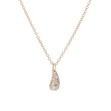 ティファニー ティアドロップネックレス パヴェ ゴールド K18イエローゴールド YG レディース ジュエリー 【中古】【jewelry】